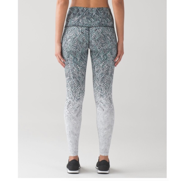 LULULEMON Wunder Under Pant HR (Dazzle Nulux) Dazzle Wunder Under 50g Alpine 4 - Picture 2 of 12